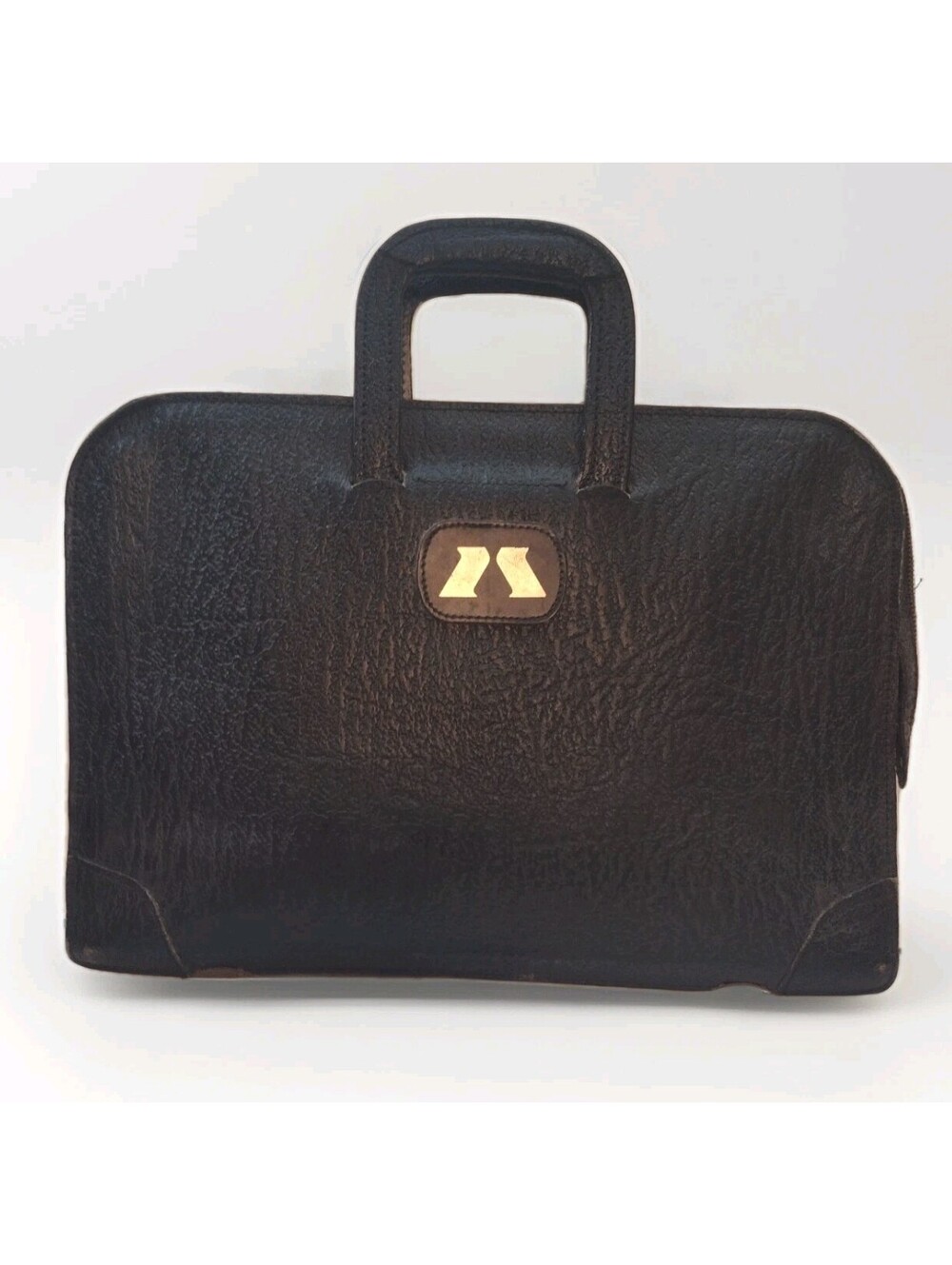 Vintage McNeil Pharmaceutical Leather Briefcase Chas W Wolf Custom Case YKK